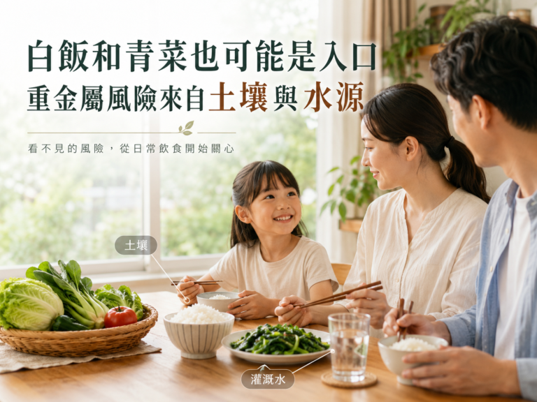 白飯和青菜也可能是入口：稻米、葉菜如何累積鎘、砷與鉛