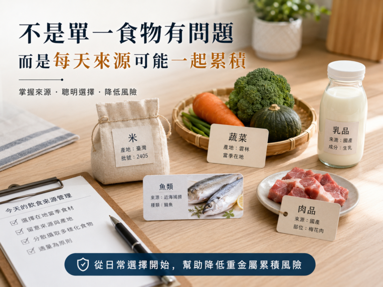 你每天吃進去的，不只是一種食物：重金屬風險如何在飲食中累積