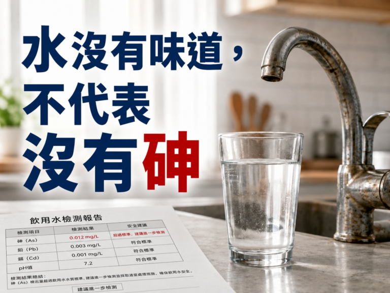 水沒有味道，不代表沒有砷