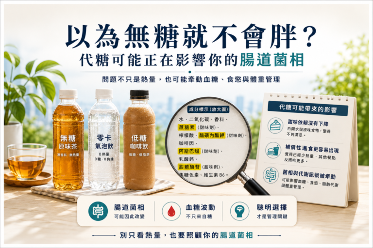 以為無糖就不會胖？代糖可能正在影響你的腸道菌相